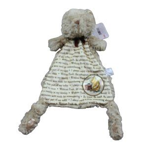 Disney Baby Kids Preferred Winnie the Pooh Security Blanket Lovey Plush Tan NWT